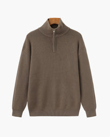 Refined Half-Zip Knit Pullover
