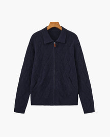 Heritage Diamond Strick-Zipper